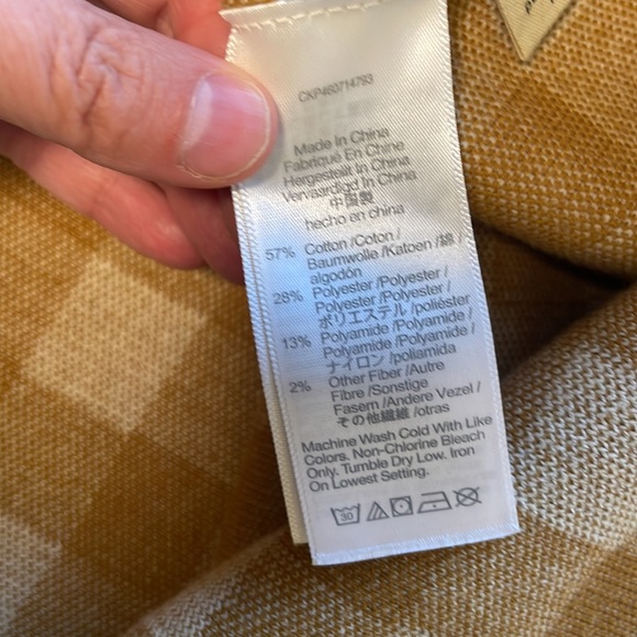 NWOT Madewell Gingham apron sweater tank - Picture 10 of 10